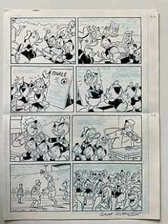 Sander Gulien, Jan Cleyne, Mark Middelhuis - 1 Original page - Donald Duck - Voetbal - page 10 - 2004 | Catawiki