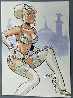 Meynet, Félix - 1 Original colour drawing - Mirabelle coquine à Paris | Catawiki