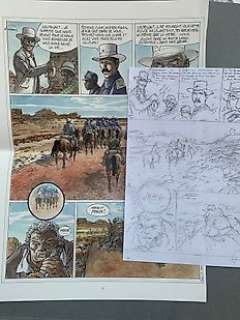 Hermann - 1 Original preliminary page - Duke T6 - Au delà de la piste - 2021 | Catawiki