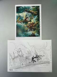 Silvio Camboni - 2 Signed and numbered prints - Glenat Disney Topolino Pippo