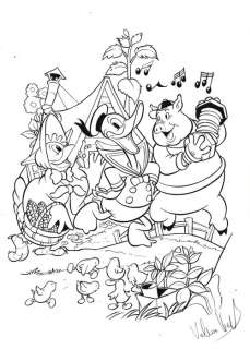 Valerio Held Original drawing - "Paperino e la gallinella saggia" | Catawiki