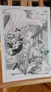 Alessandro Gottardo - 1 Original drawing - Donald Duck - "Paperinik vs Kittyduck" - 2024 | Catawiki