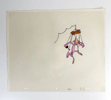 Lot 64 - La Panthère Rose (The Pink Panther), 1999 Dessin et cellulo à… | ArtFlow Enchères