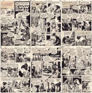Fred Carrillo - The Unexpected #217 Complete Six Page Story - ‘Snow Woman‘ - 1981