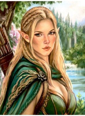 LotR: Young Galadriel - 7x9.5 Hand-Drawn Original Art by Nadiya Hrechanyk w/COA | eBay US (Buy It Now)