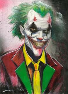 Nacho Garcia Benavente - Joker - Original Painting - Hand Signed | Catawiki