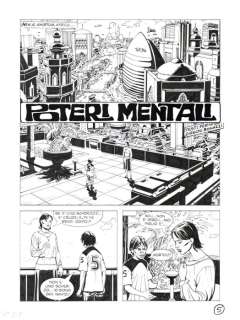 Bonazzi, Germano - 2 Original page - Nathan Never #232 - "Poteri mentali" - 2010 | Catawiki