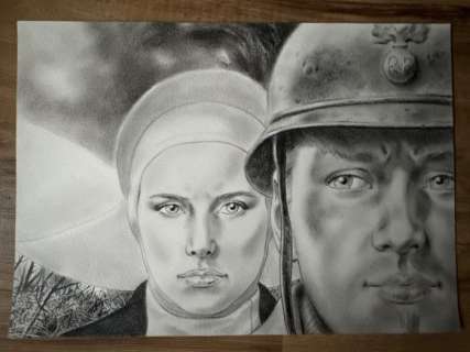 Mounier, Alain - 1 Original drawing - Ambulance 13 - Croix de sang - 2011