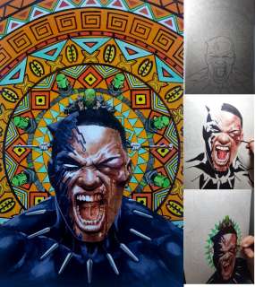 German Peralta - Black Panther (8Th Series) Variant Cover Issue 15 Page Variant Cover