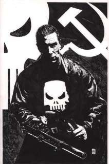Tim Bradstreet - Punisher Mother Russia Unpublished Cover - 2019 Signed