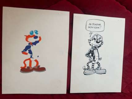 Turk - 1 Original drawing + original colour - Léonard le génie - Raoul | Catawiki