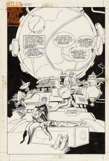 Mike Mignola - Cosmic Odyssey #3 Pg 1 Splash (Dc, 1989)