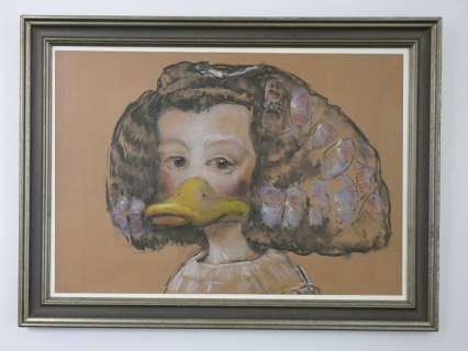 Ommo Wille - 1 Original colour drawing - Donald Duck - Maria Theresia als Infantin von Spanien, erster Entwurf, colouriert - 2009 | Catawiki