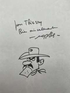 Morris - 1 Original drawing - Lucky Luke - dédicace « DALTON » - 1982 | Catawiki