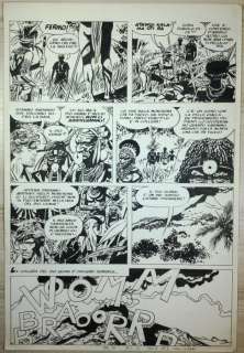Micheluzzi, Attilio | Original comic art page  - (p. 9)  - Johnny Focus  - Il tesoro di Kenzo Yamashita  - Il Corriere dei Ragazzi 29  - (1975) | Catawiki