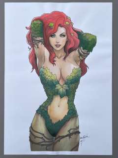 Heijink, John - 1 Original colour drawing - Poison Ivy - Sexy - 2016 | Catawiki