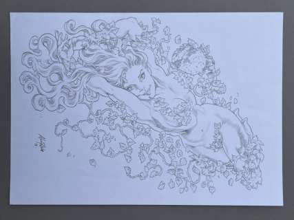 Alan Patrick - 1 Original drawing - Poison Ivy - 2017 | Catawiki