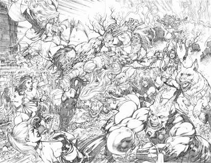 Diego Bernard - Lady Death Issue 17 Page 26 And 27