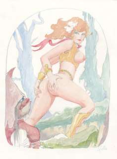 Frollo, Leone - 1 Original colour drawing - Fiabe proibite | Catawiki