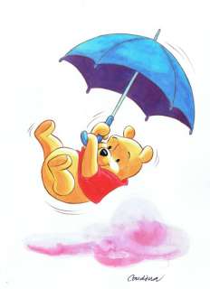 Cardona - 1 Watercolour - Winnie the Poo | Catawiki