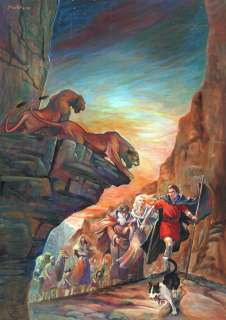 Illustration originale La traversée du desert par Regis MOULUN