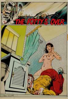 Bernie Wrightson - Epic Illustrated #25 P 3 (Title & Death Page, Title Splash Signed By Wrightson) Eyeball, Finger, Head in Stew Pots! Over 18 Yrs Old To View!)