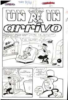 Manfrin, Umberto - 16 Original page - Tiramolla #21 - "Un re in arrivo" - Storia originale completa - 1964 | Catawiki