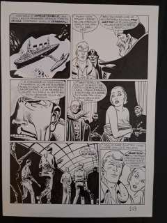 Giancarlo Alessandrini, Alfredo Castelli - 1 Original page - Martin Mystère - Il Tesoro di Loch Ness