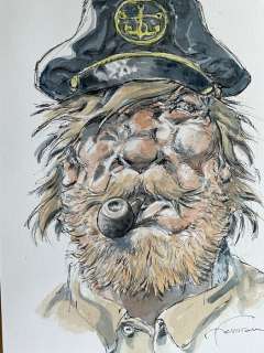 Hermann - 1 Original colour drawing - Bernard Prince - Barney Jordan | Catawiki