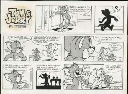 Tom & Jerry - original avis stribe - 11. april 1993 - Kelly Jarvis | ComicGarden