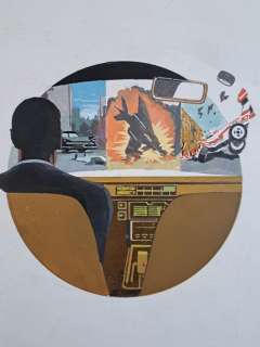 Thole, Karel - 1 Original colour drawing - L’Uomo che vedeva catastrofi | Catawiki