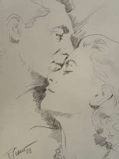 Casaro, Renato - 1 Original drawing - Liebespaar - 2003 | Catawiki