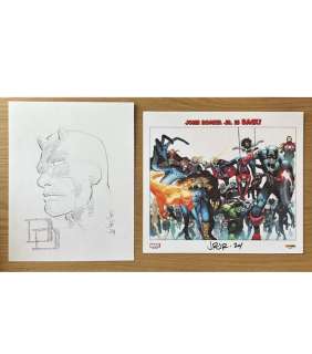 John Romita Jr - 1 Dessin original + Tirage signé - Daredevil - 2024 | Catawiki