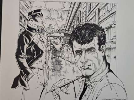 Denna, Simona - 1 Original drawing - Dedicato a Corto | Catawiki