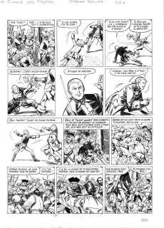 Planche originale Page 42 Tome 31 Barbe Rouge La guerre des pirates par Christian GATY