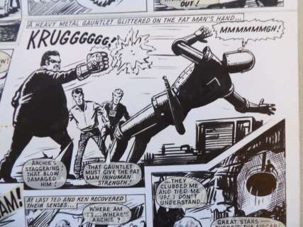 Kearon, Edward - 1 Original page - Archie de man van staal - Archie fights the Smasher - 1973 | Catawiki