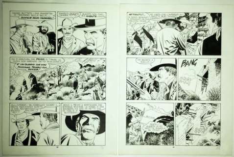 Nizzi, Claudio And Civitelli, Fabio | a pair of plates from Tex no. 393 | Catawiki