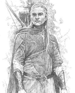 Maren Legolas (Le Seigneur des anneaux) - Original Pencil Drawing – Hand Signed | Catawiki