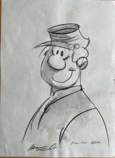 Munuera, José-Luis - 1 Original drawing - Les Tuniques Bleues - Sergent Chesterfield - 2020 | Catawiki