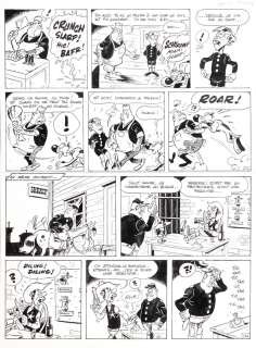 Janvier | Rantanplan, planche n°17 Ã  l’encre de Chine de… | Millon