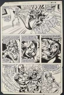 Alan Weiss, Dan Green - 1 Original page - The Avengers #216 page 16-Tigra-Captain-America-Molecule Man - ...To Avenge the Avengers! - 1982 | Catawiki