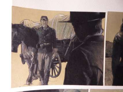 Le Hénanff, Fabrice - 1 Colour pencil drawing - Lawmen 1 page 54 - 2023 | Catawiki