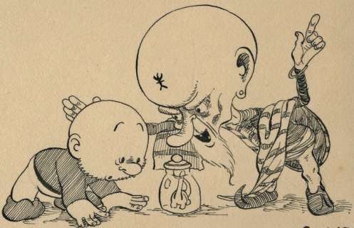 Dulieu, Jean - 1 Original drawing - Paulus de Boskabouter - "Paulus krijgt les over dino’s"- gesigneerd (jaren 1950) | Catawiki