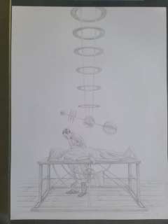 Burton, Jonathan - Original drawing - Frankenstein - 2015 | Catawiki