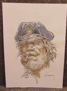 Hermann Huppen - 1 Watercolour - Barney (Bernard Prince) - Barney oude stijl - 2020 | Catawiki