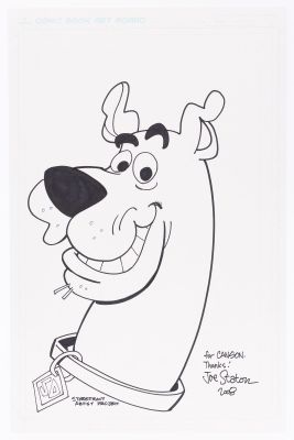 Lot 60 - CHARITY AUCTION JOE STATON SCOOBY-DOO ORIGINAL ART SKETCH. | Hake’s