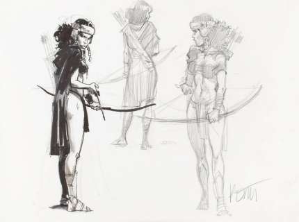 Grzegorz Rosinski (b. 1941) Drawing of the figure of | Desa Unicum