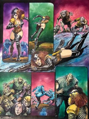 Ezquerra, Carlos - 1 Original colour page - Durham Red - Island of the Damned Part 6 - 1992 | Catawiki