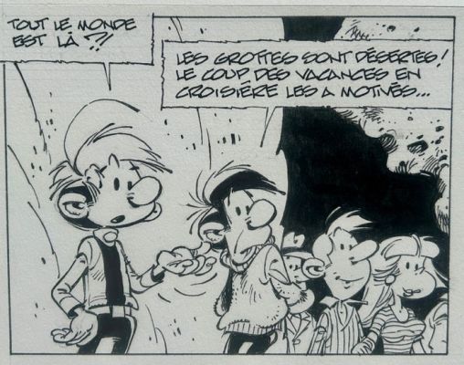 Seron, Pierre - 1 Original page - Les Petits Hommes - T. 50 - page 41 - Eslapion 3 - 2010 | Catawiki