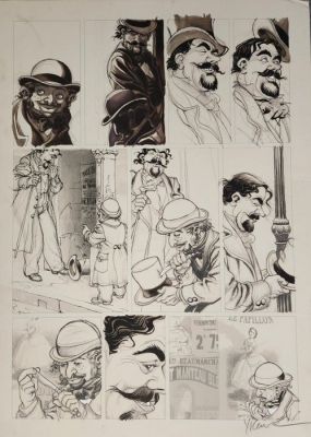 Yslaire - 1 Original page - Sambre - Planche originale T08 Celle que mes yeux ne voient pas - 2018 | Catawiki